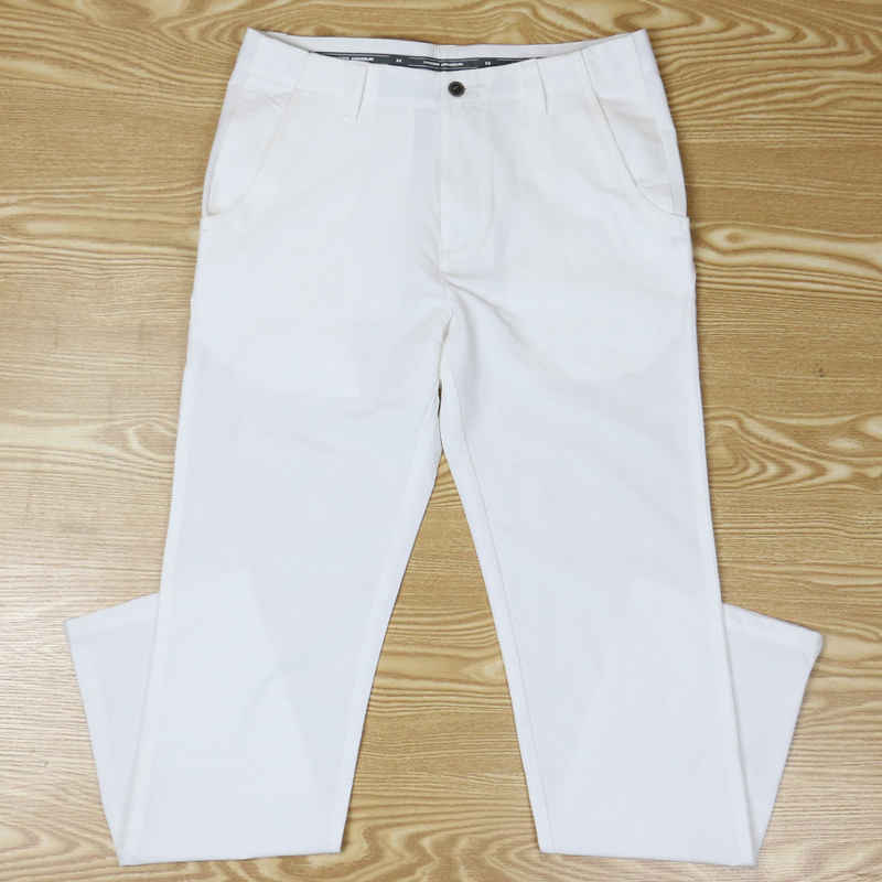 新品アンダーアーマーUnder Armour メンズ ゴルフ 速乾 パンツホワイト
