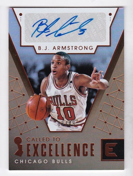 B.J. Armstrong 2017-18 Panini Essentials Called to Excellence Auto /49 直筆サインカード_1