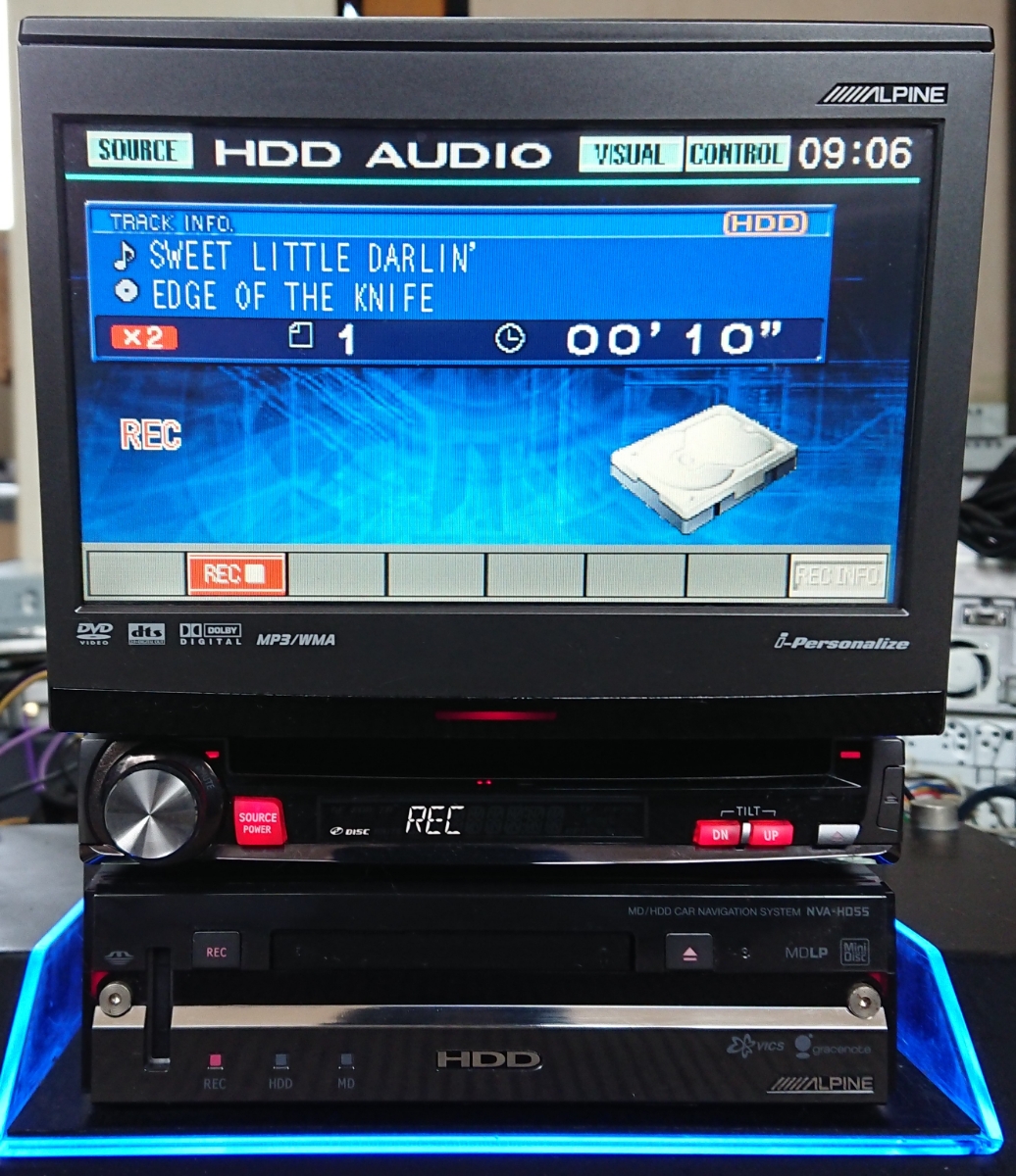 アルパイン IVA-D310EU 地図2008秋 CD DVD AUX NVA-HD55 HDDナビ CD
