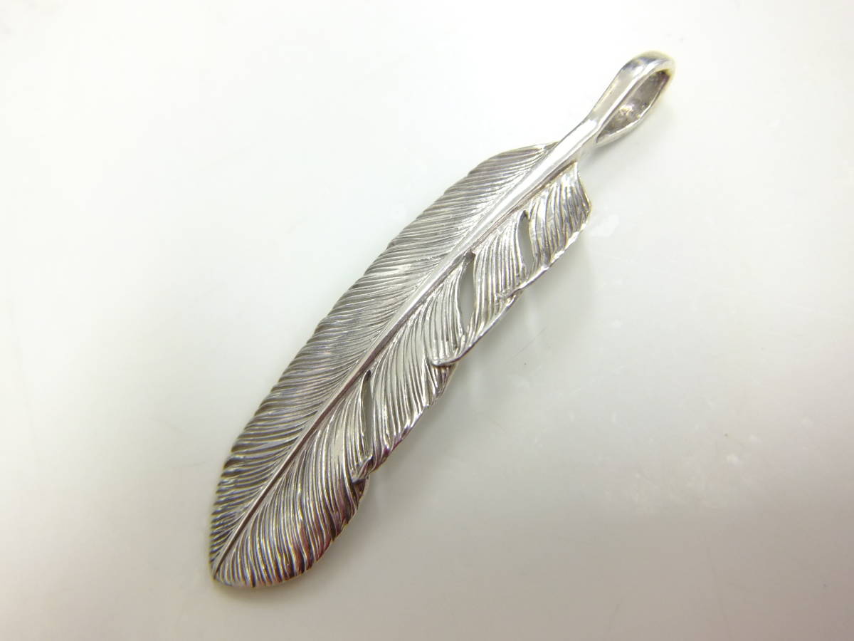 Feather Ken Kikuchi Pendant - Native Silver F-23⁄F-24 ペンダント 