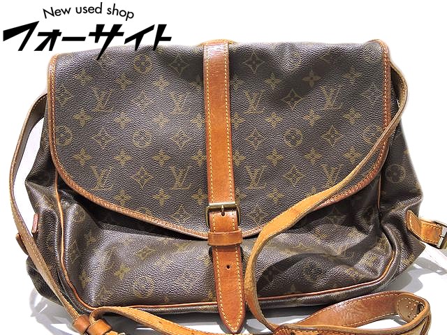 訳あり LOUIS VUITTON ヴィトン◇ソミュール モノグラム ショルダー