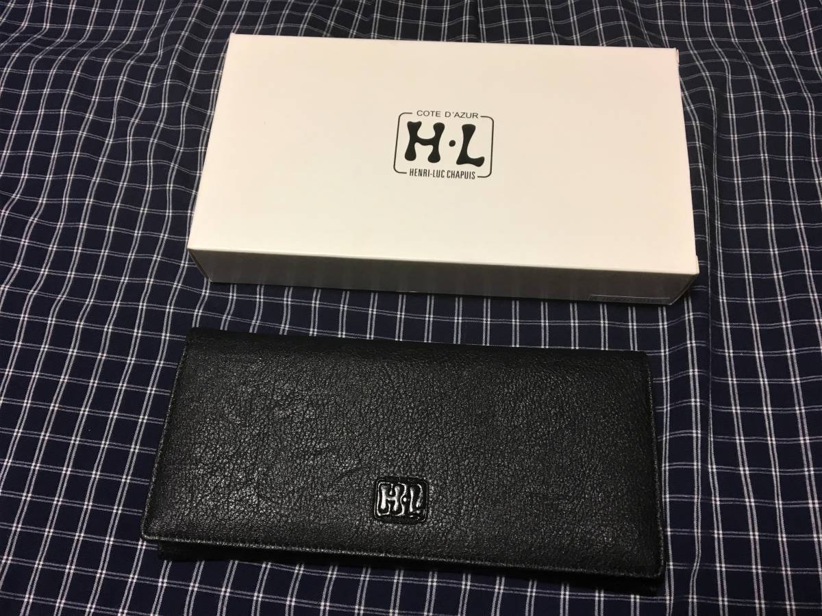 即決 新品 本革 コート・ダジュール henri luc chapuis レザー 長財布 