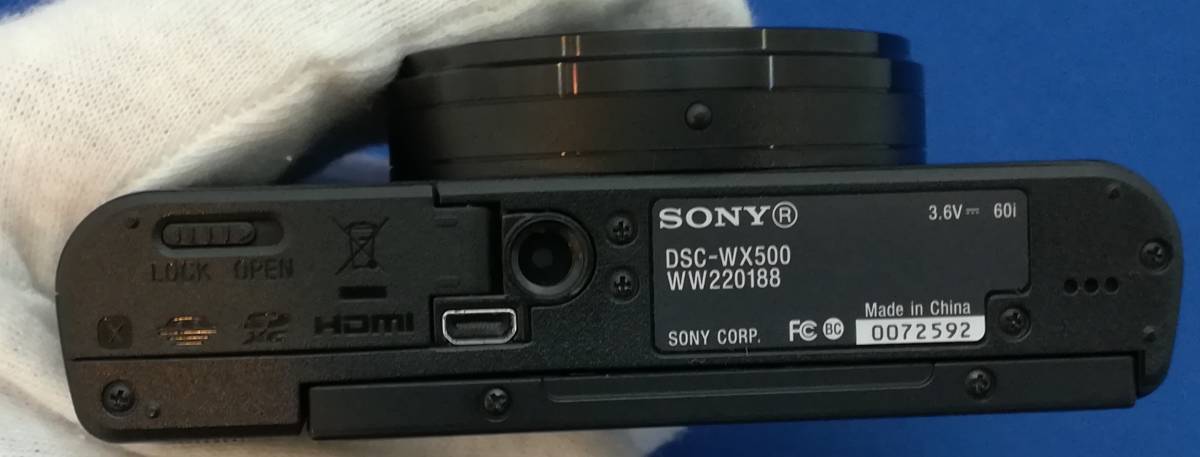 ソニー サイバーショット DSC-WX500 デジカメ 箱 説明書 SONY cyber