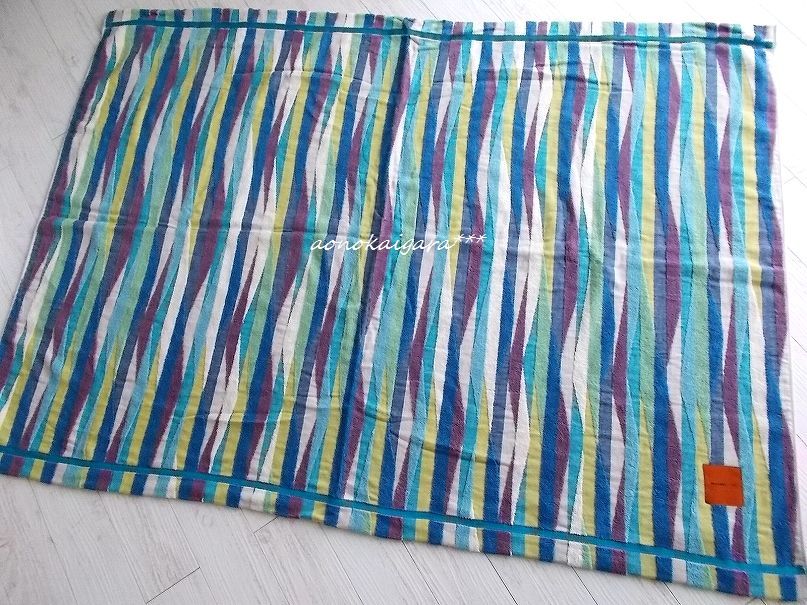 ミッソーニ タオルケット　1枚　ブルー系　新品未使用 ミッソーニ タオルケット 1枚 ブルー系 新品未使用 新品未使用品