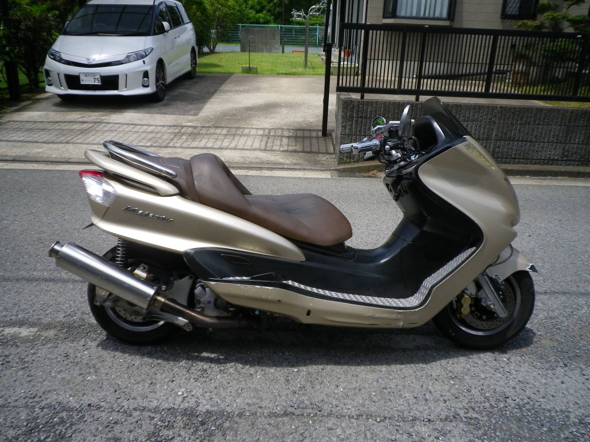 ヤマハ マジェスティ250 カスタム ＳＧ03Ｊ お買い得 5連メーター 走行12520キロ フォル スカイ マグザム