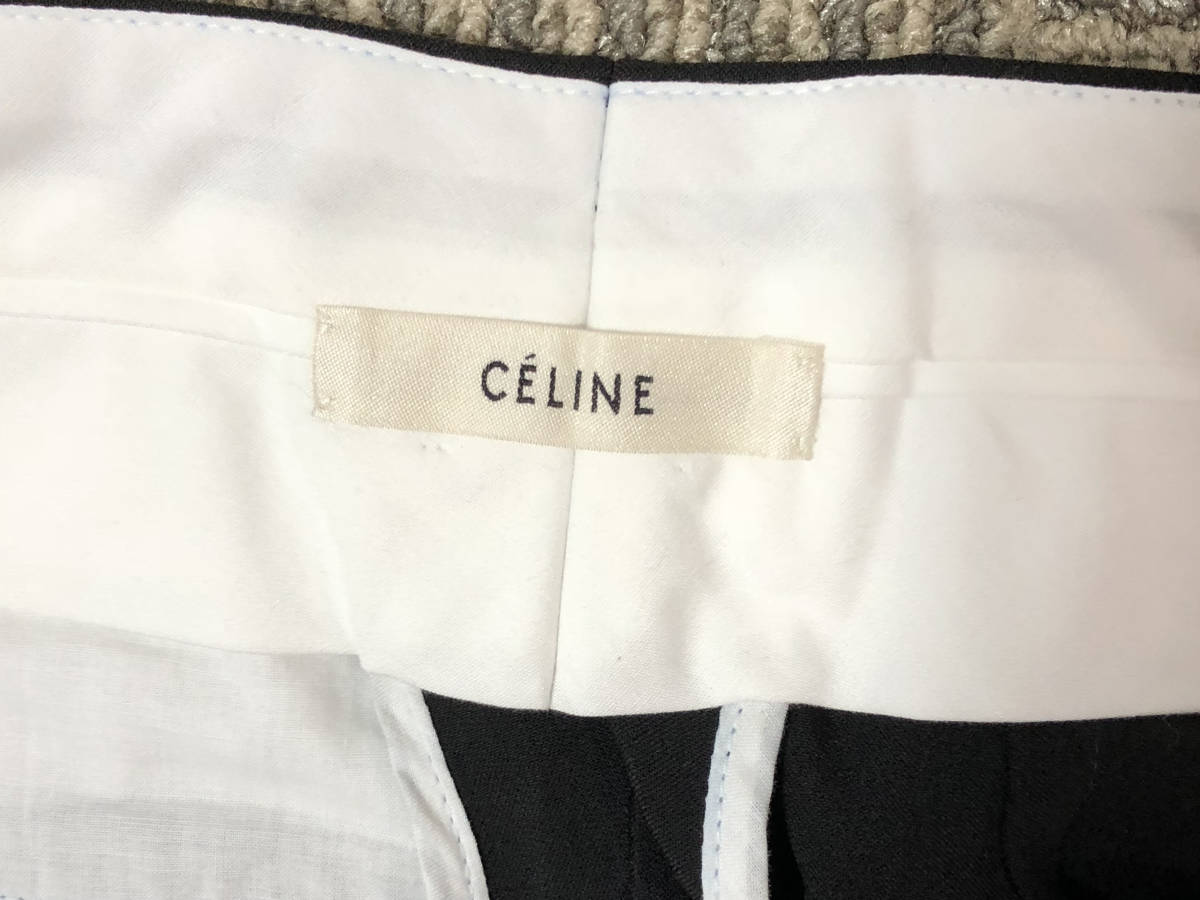 CELINE フィービー サイドジップ パンツ ブラック 34 Phoebe Philo 