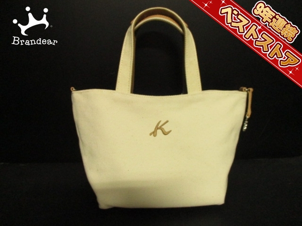キタムラ KITAMURA バッグ トートバッグ キャンバス 白 美品