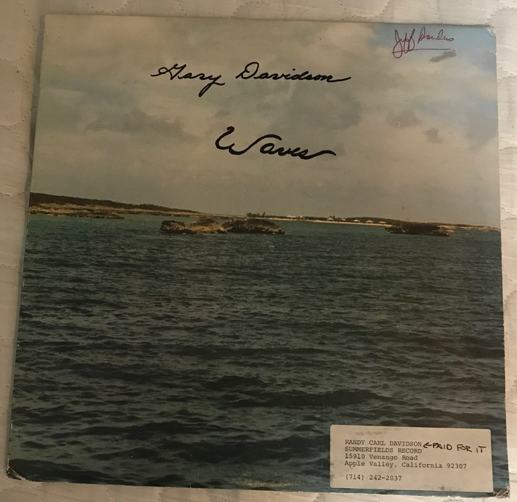 Gary Davidson&frasl;Waves 自主盤極上アコースティックSSW アシッドフォーク
