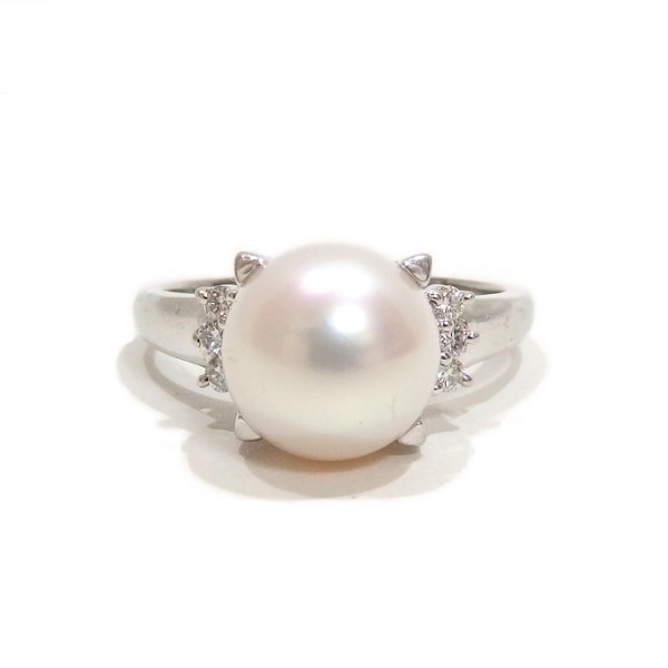 ☆TASAKI パール ダイヤモンド プラチナ リング Pt900 指輪 田崎真珠 