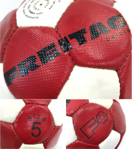 フライターグ FREITAG CALCIO サッカーボール サイズ5 レッド×ホワイト