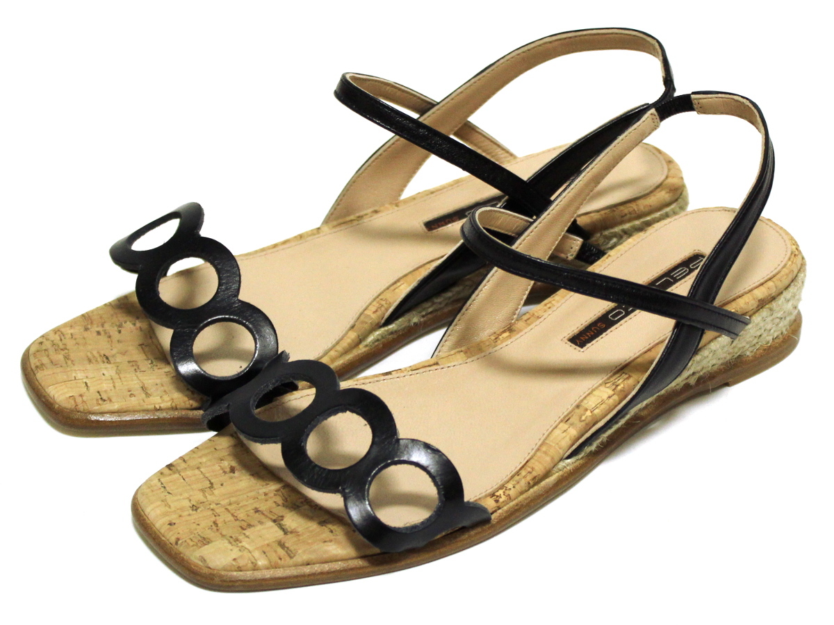 未使用　ペリーコ　スクエアサンダル ☆新品 PELLICO SUNNY ペリーコサニー スクエアトゥ サンダル (38