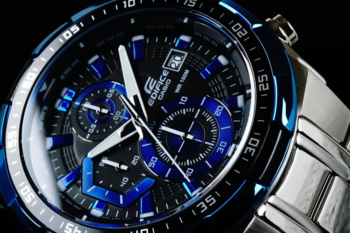 カシオエディフィス 青 楽天市場 casio edifice 文字盤カラーブルー の通販