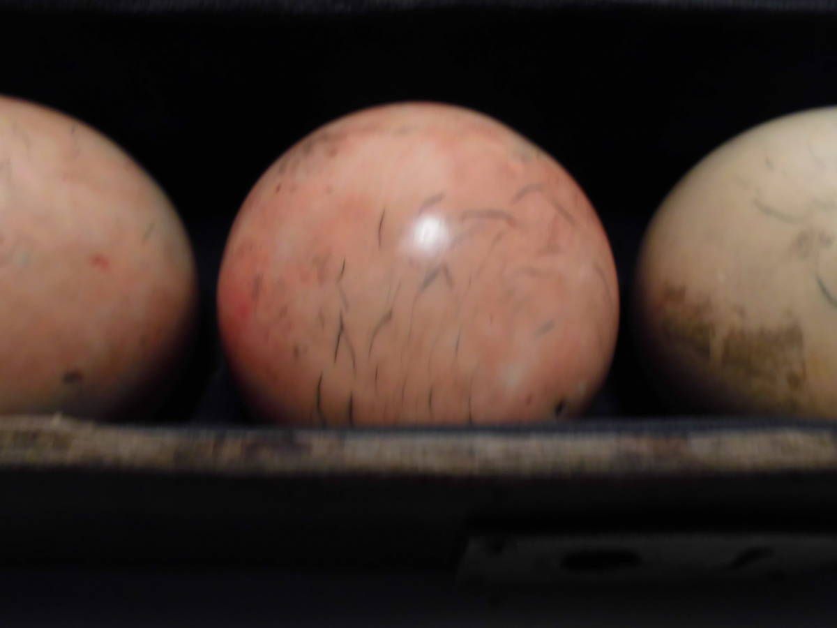 ビリヤード球 ビリヤード 象牙 赤白 四つ球 象牙風 赤白×4個