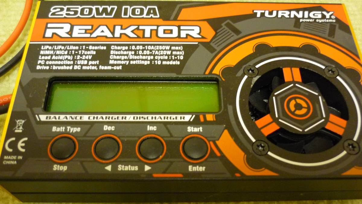 10A 充電器 250W Reaktor Turnigy ミニ四駆 TURNIGY 0 REAKTOR HOTA 