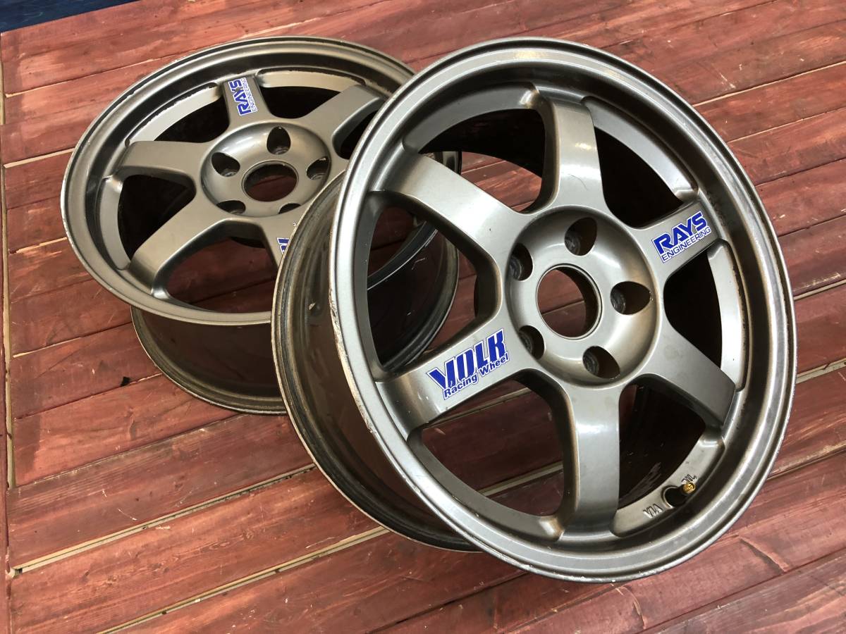 ◇◇RAYS TE37 鍛造 ・16x7j+33 114.3-5h ハブ径73mm 2本 希少