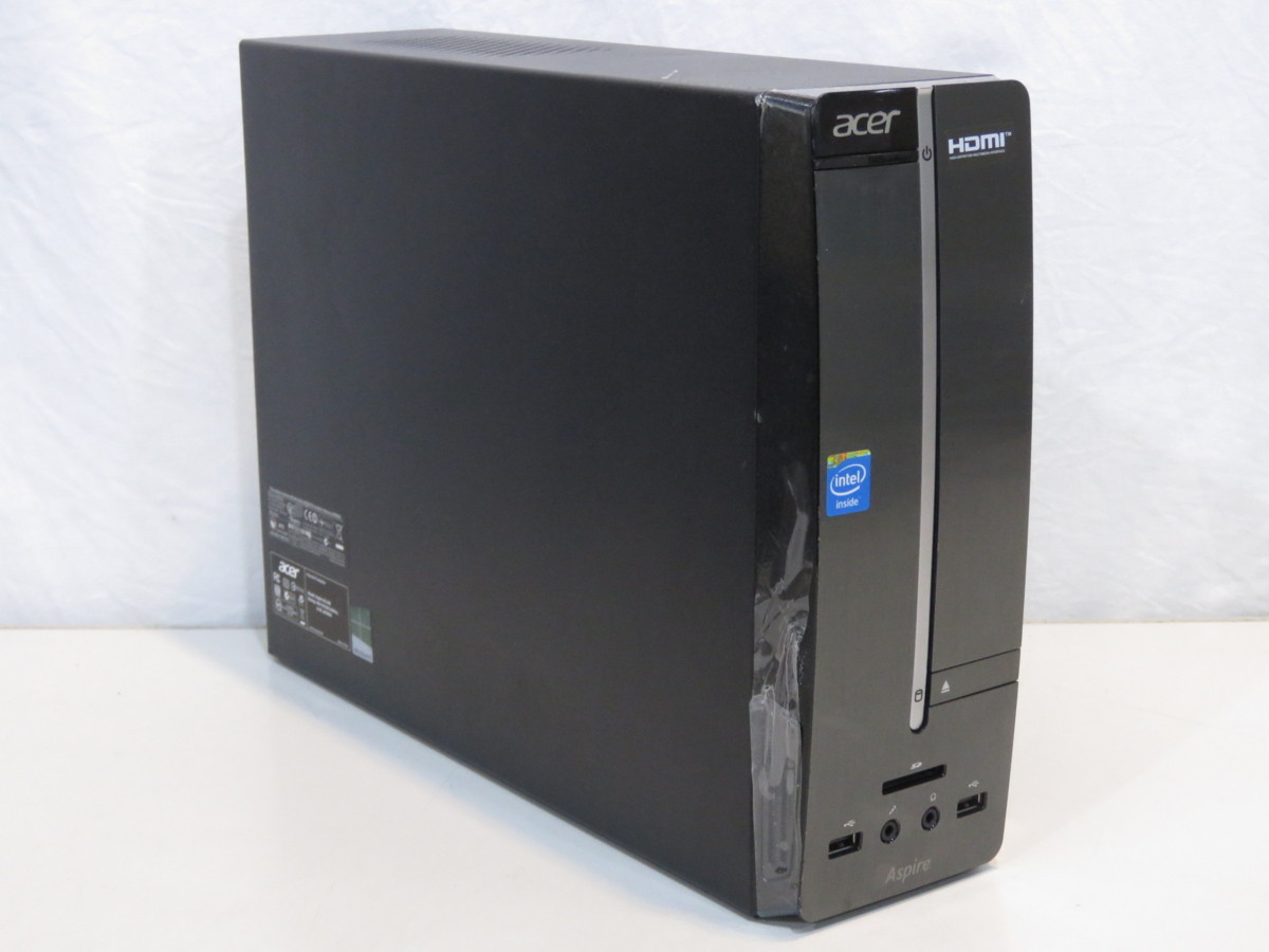 中古] acer Aspire XC-602 Celeron 1007U 1.50GHz 2GB 500GB DVDマルチ 無線  Windows10Home 64bit(