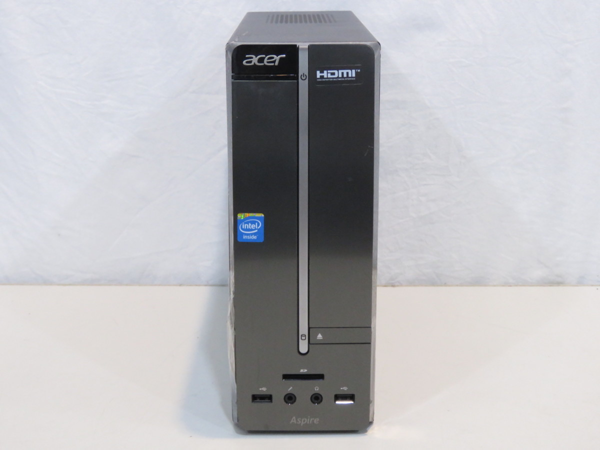 中古] acer Aspire XC-602 Celeron 1007U 1.50GHz 2GB 500GB DVDマルチ 無線  Windows10Home 64bit(