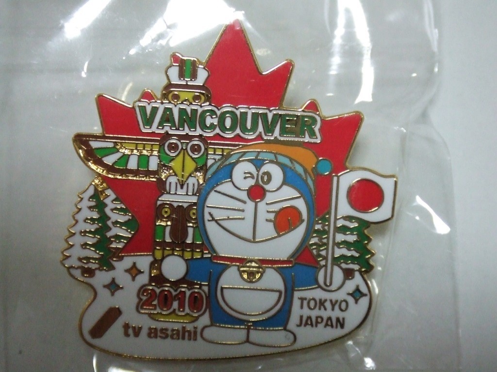 ドラえもん ピンバッジ ドラえもん 東京オリンピック テレビ朝日 限定
