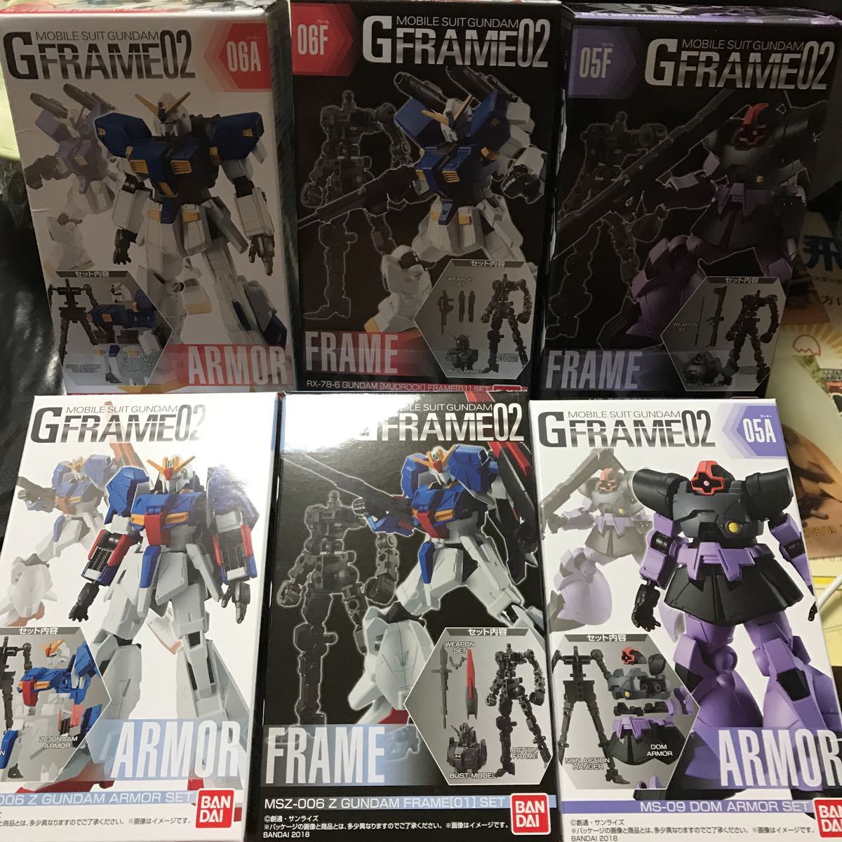 品質保証，豊富な モビルスーツガンダムGフレーム02 全6種コンプ ドム / ガンダムマドロック / ゼータガンダム(機動戦士ガンダム)｜売買されたオークション情報、yahooの商品情報をアーカイブ公開 - オークファ 機動戦士ガンダム
