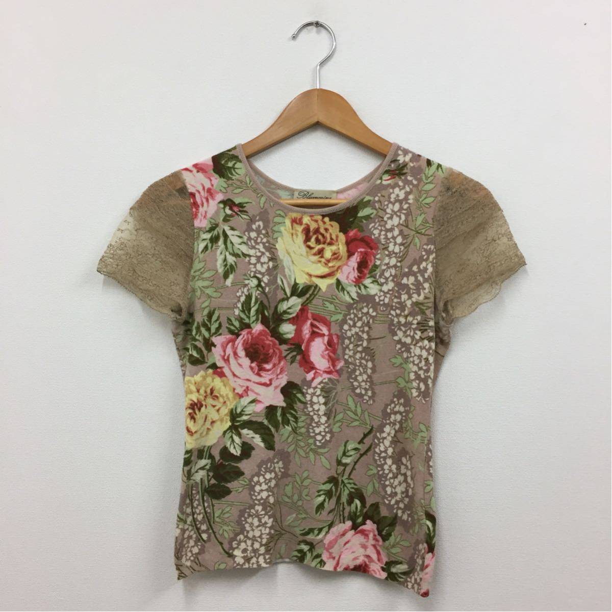 ANNA MOLINARI 半袖 トップス レース フリル ☆ BLUMARINE ブルマリン ANNA MOLINARI アンナモリナーリ イタリア製