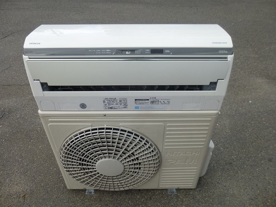 HITACHI 4.0kwルームエアコン ステンレスクリーン 白くまくん RAS 