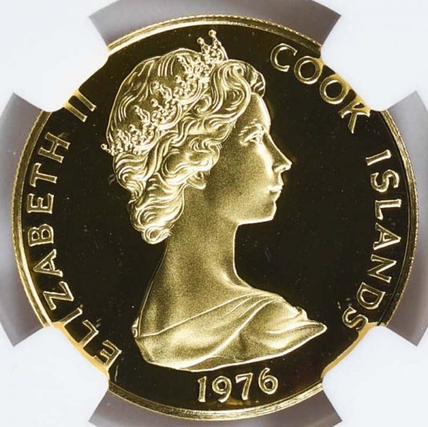 ☆ 1976 クック諸島 100ドル 金貨 NGC PF69UCAM ☆ アメリカ建国200年