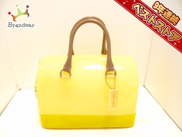 新品正規店通販 フルラ FURLA バッグ ハンドバッグ ラバー イエロー 