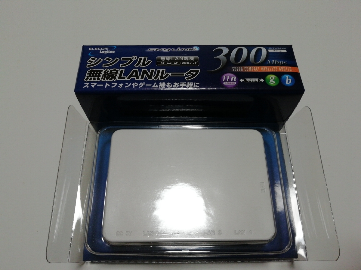 【小型ルーター】Logitec　LAN-W300N/PR5W◆白◆_7