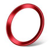 ホームボタンシール　レッド/ホワイト　指紋認証対応　iPhone4/5/6/7対応 iPad対応 新品　【送料82円】　P052_1