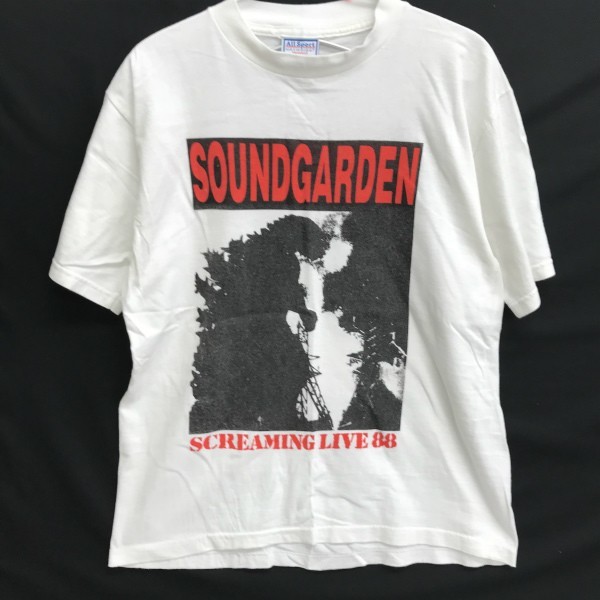 90s／USA製／サウンドガーデン L Tシャツ／©️1994／BROCKUM 
