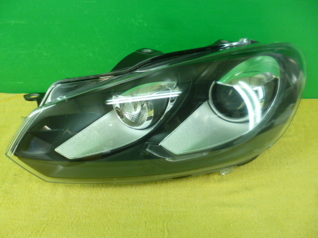 点灯OK ゴルフ6 1KCAV ハイライン 純正 左 キセノン ヘッドライト