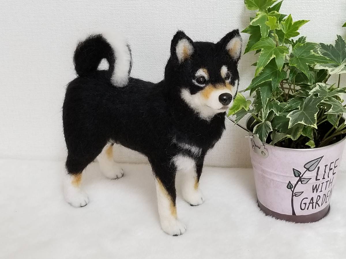 ☆羊毛フェルト 犬 黒柴 ハンドメイド☆ Yahoo!オークション 【公式通販】