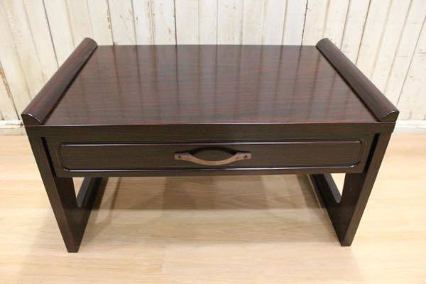 美品☆仏壇・仏具☆引き出し付き 経机 紫檀調 14号 巾43cm 【公式通販】
