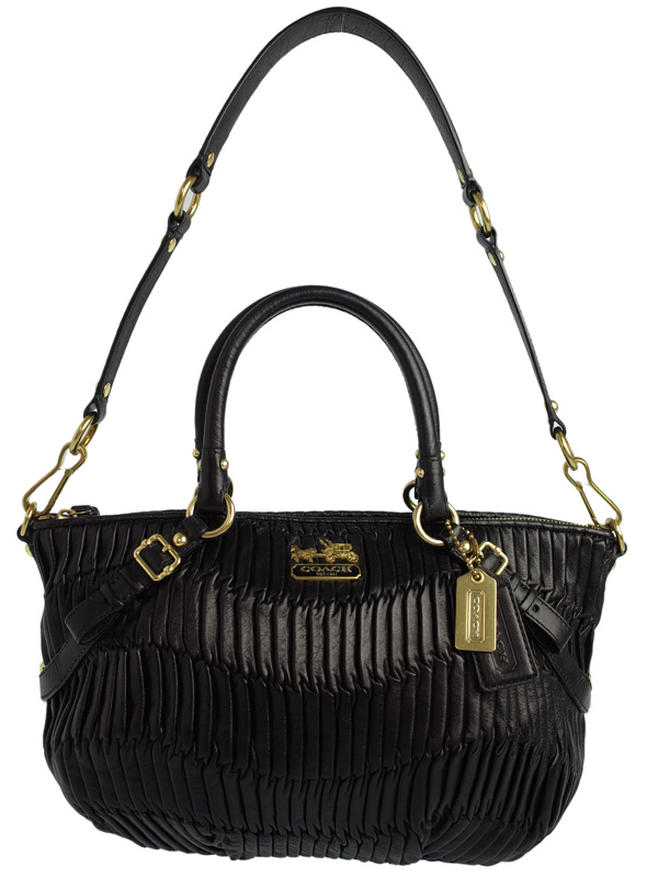 美品 【COACH】コーチ『マディソン ギャザードレザー ソフィア