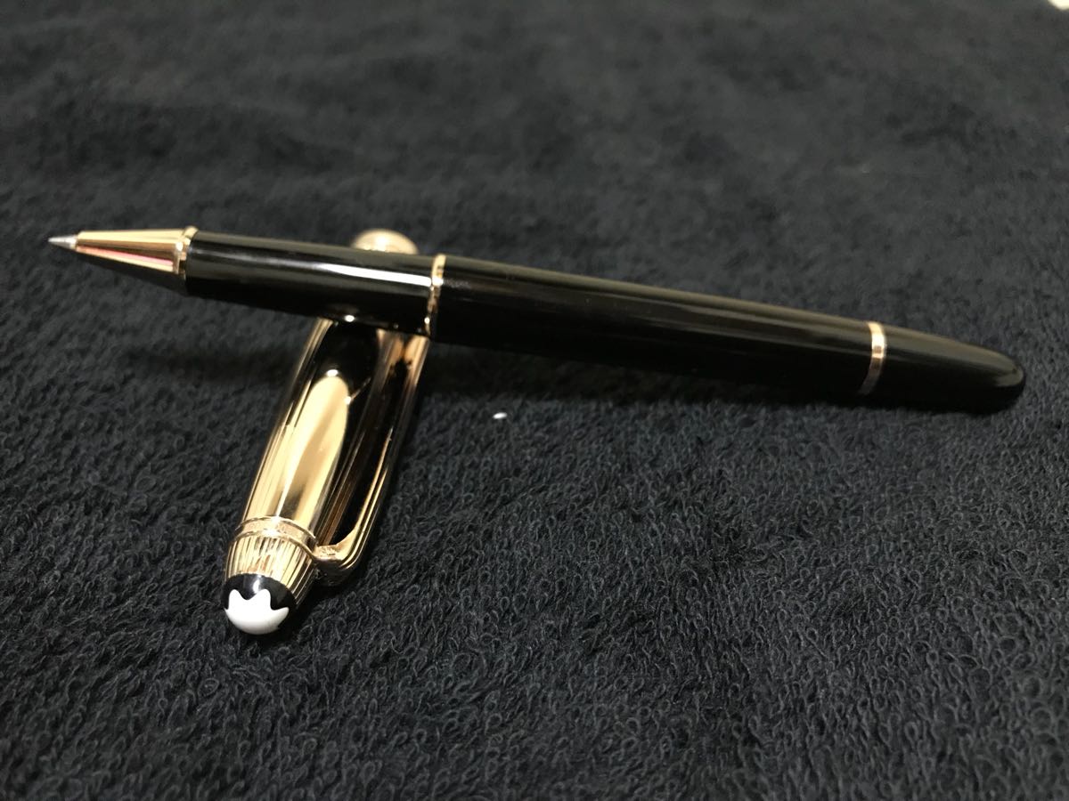 モンブラン ローラーボール マイスターシュテュック ソリテール MONTBLANC MEISTERSTUCK ブラック×レッドゴールド_2
