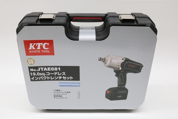 未使用 充電池2個 KTC 19.0sq. 18V コードレスインパクトレンチ