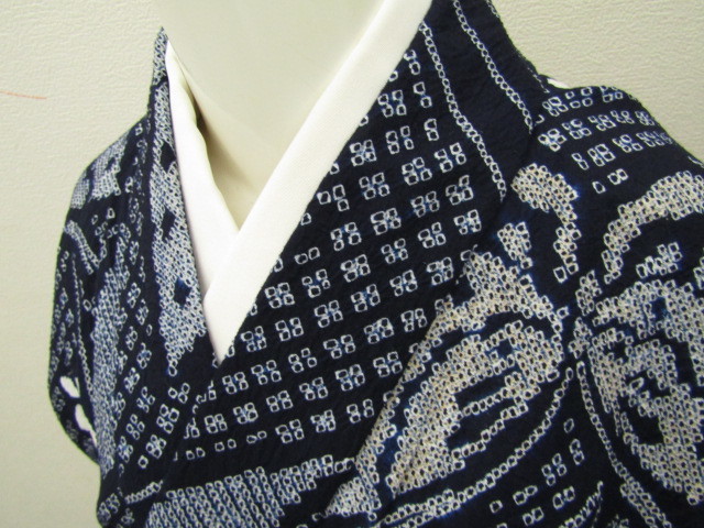 【格安，爆買い】 to-2709 有松鳴海絞 蝶文様 浴衣 トール寸 難あり(その他)｜売買されたオークション情報、yahooの商品情報をアーカイブ公開 - オークファン その他