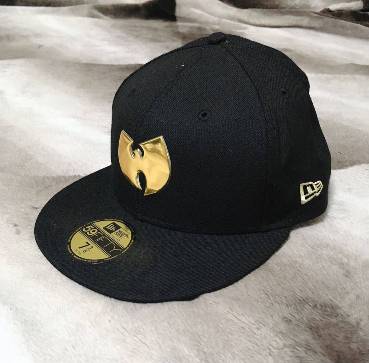 極美品・レア】NEW ERA × WU-TANG CLAN 黒×金 7 3/8 ニューエラ
