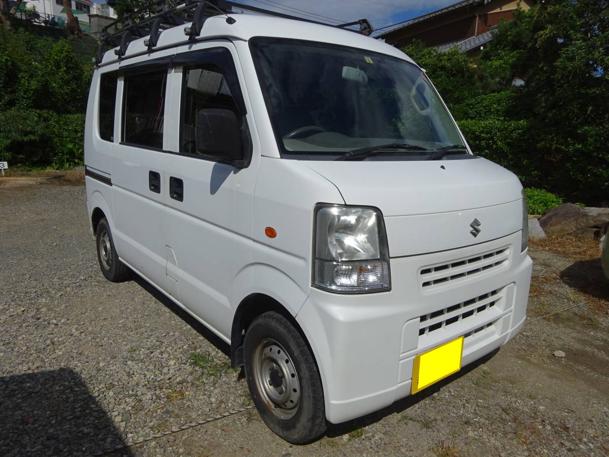 ☆H19 エブリイ 車検長めの31年5月まで 15万キロ台 ETC!! ルーフ 