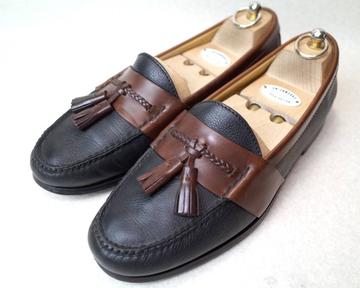 8742□COLE HAAN/コールハーン□メキシコ製コンビ/タッセルローファー 