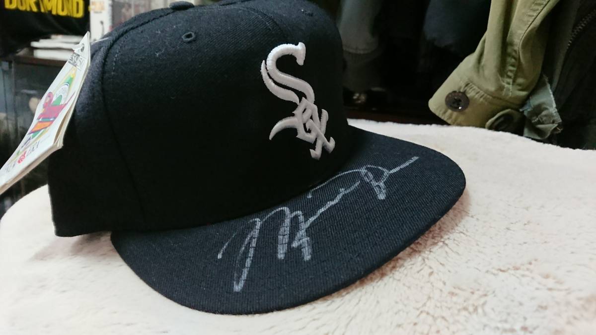 マイケルジョーダン サイン 直筆サインWhite Sox Hat アッパーデック 