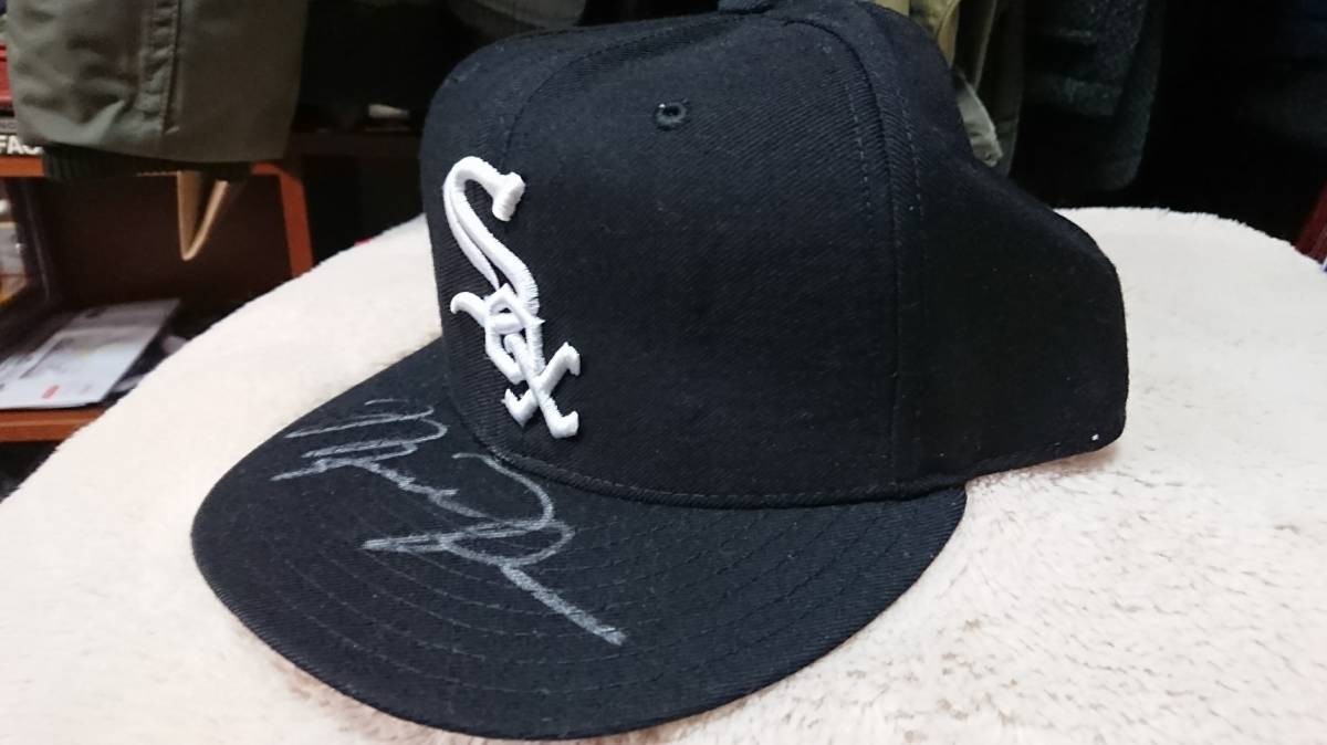 マイケルジョーダン サイン 直筆サインWhite Sox Hat アッパーデック 