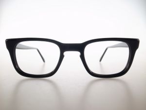 ●期間限定セール! 逸品! 希少! 雰囲気good! SWAN ブラック ビンテージ メガネ フレーム セルロイド クラシック ウエリントン 46-22-140