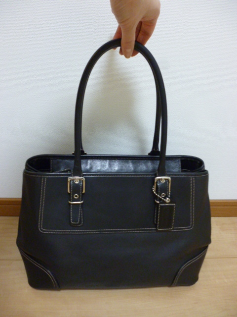最終値下げ 美品 COACHコーチ 牛革トートバッグ ビジネスA4OK 