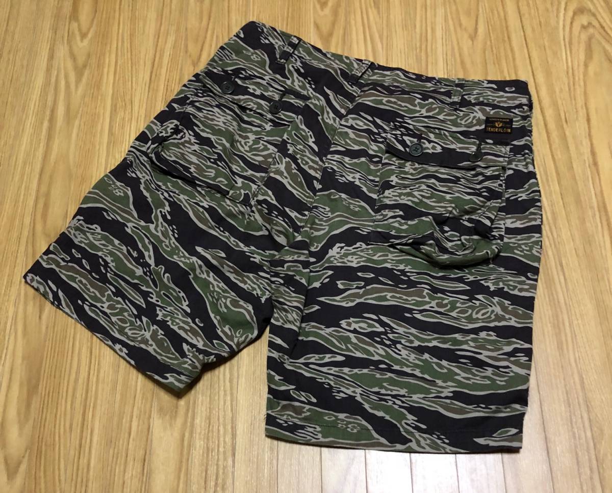名作☆ TENDERLOIN 迷彩 ショーツ ハーフパンツ T-BAMBOO SHORTS