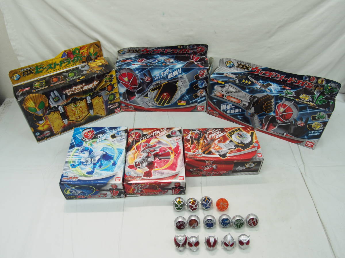 正規品，得価 3154P 仮面ライダーウィザード ウィザードライバー ウィザーソードガン ビーストドライバー ドラゴタイマー 他 変身ベルト 武器 リング(仮面ライダー)｜売買されたオークション情報、yahooの 仮面ライダー