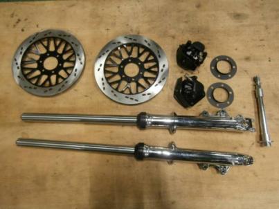 GS400 ダブルディスク フルセット 新品 GT380 ゴキ ザリ GS400 ダブル