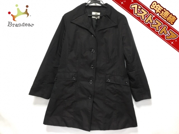 安く 買える コート セニノン Seninon サイズ42 L 黒 レディース 美品 