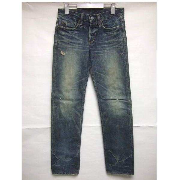 ヒステリックグラマーインディゴデニム28！R203.2 GLAMOUR HYSTERIC WOMEN LOOP柄デニムフレアパンツ|HYSTERIC デニムワイドパンツ|HYSTERIC デニム