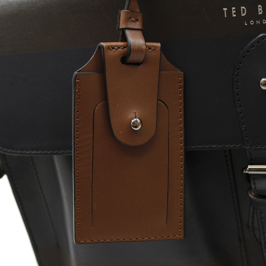 美品 上質 TED BAKER LONDON テッドベーカー ロンドン バイカラー 2WAY ハンドバッグ ショルダーストラップ付き 裏地ペイズリースカーフ